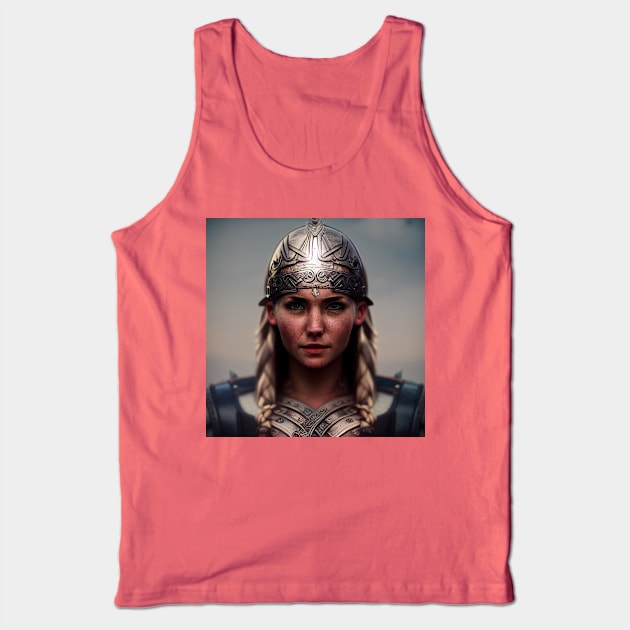 Viking Shield Maiden Tank Top by Grassroots Green